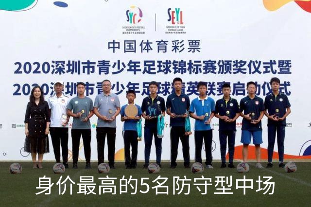 身价最高的5名防守型中场